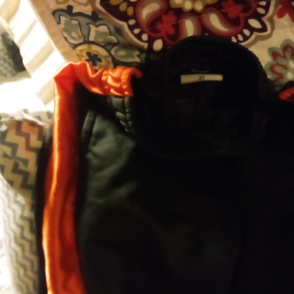 grey and orange Nike Athletic Pants Size4 T - Picture 5 of 6